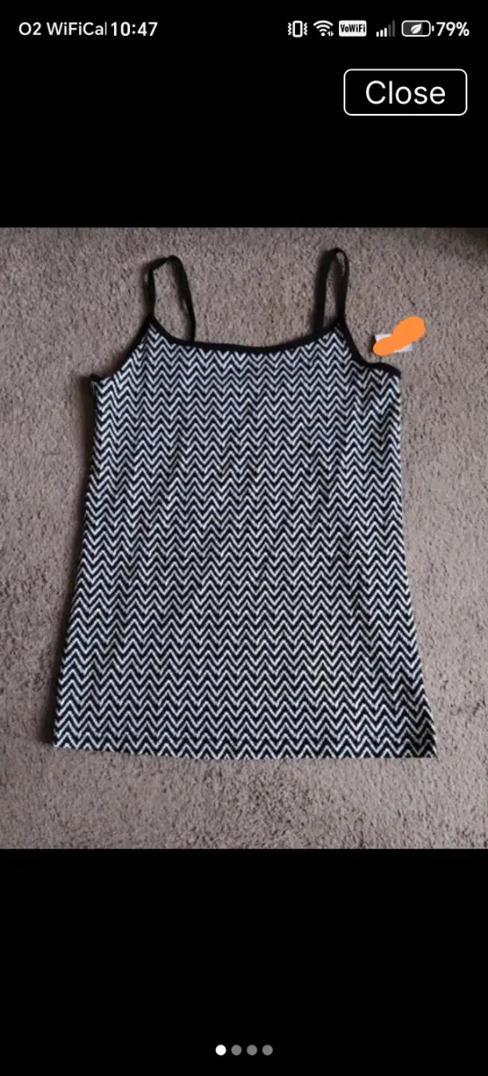 papaya vest top size14