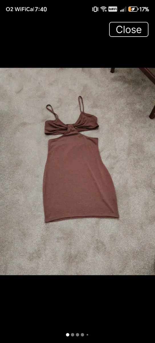 H&M brown dress size small