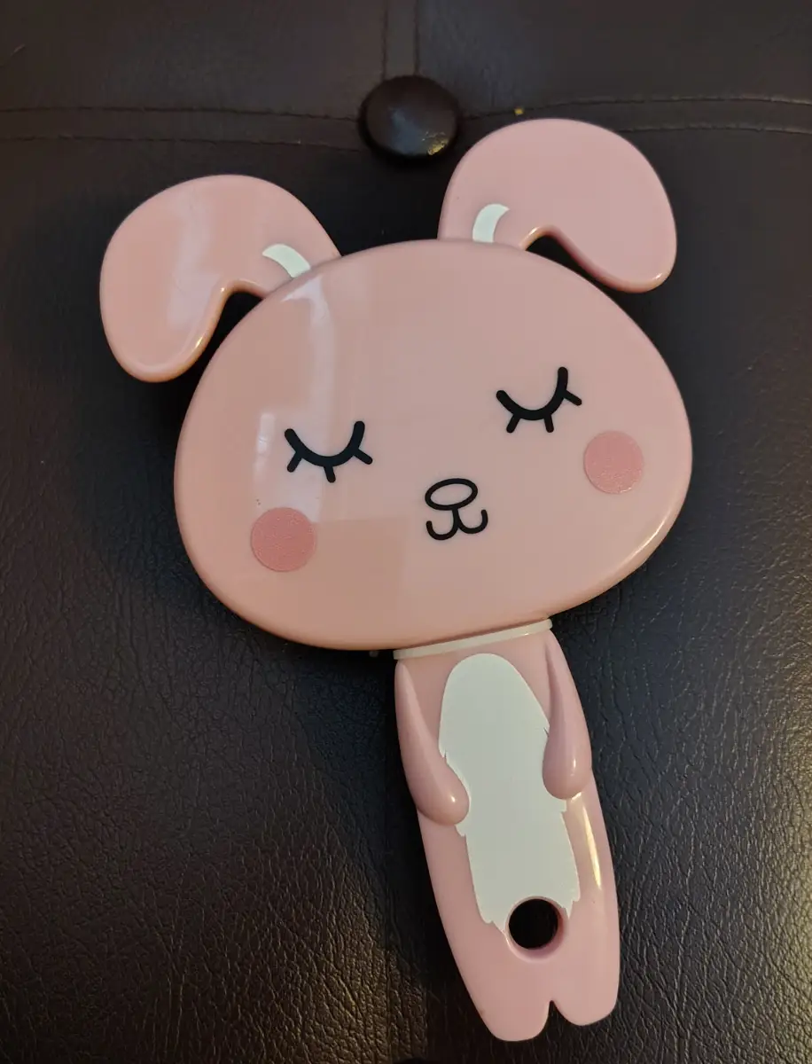 Forever 21 Cute Pink Bunny Character Cushion Hairbrush