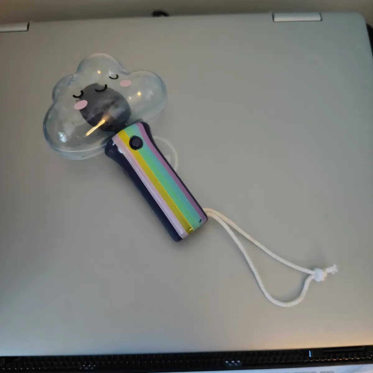 Handheld Rainbow Light-Up Cloud Spinner Wand Sensory Toy