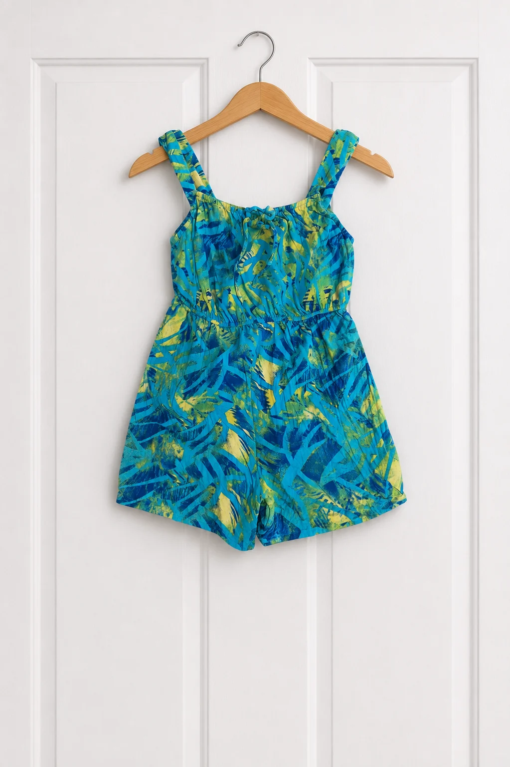 Primark Size 10 Blue Floral Print Playsuit