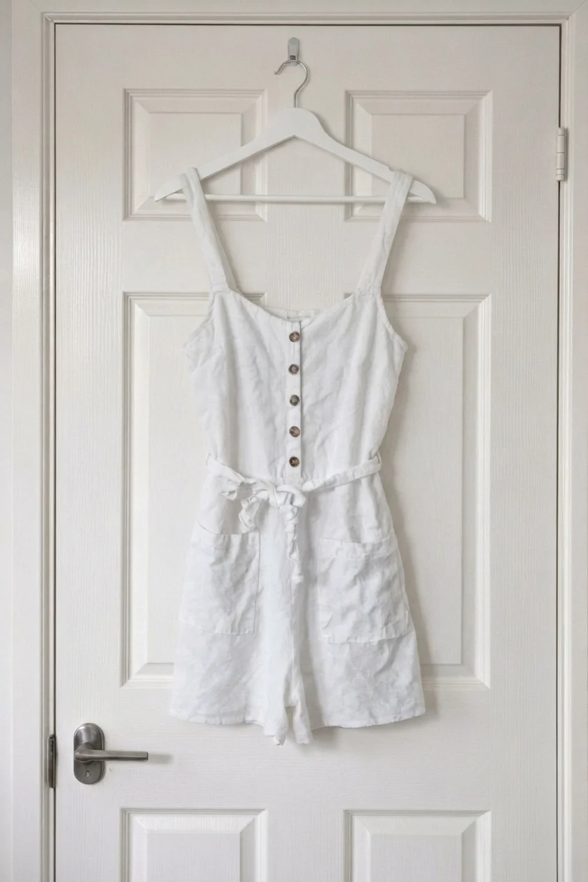 Primark Size 10 White Playsuit