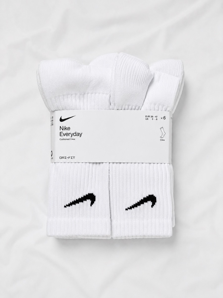 Nike 6 Pack Crew Socks 5-8