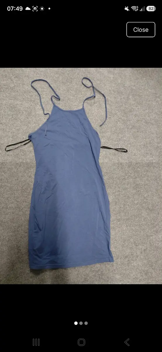 Light blue strappy top/dress