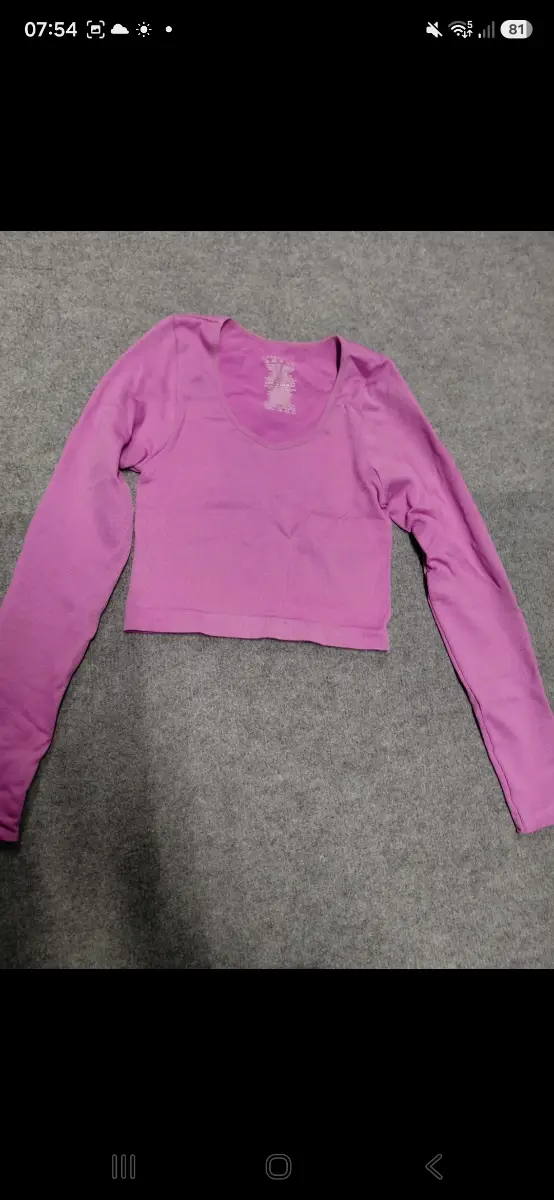 Pink crop top