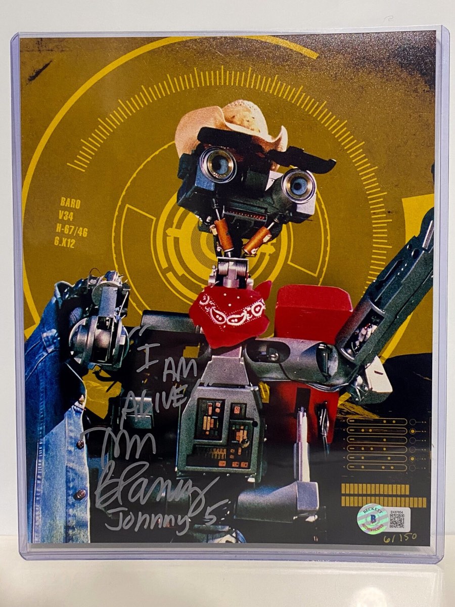 Short Circuit Tim Blaney Limited Edition 6/150 Signed Photo Bam Box Geek