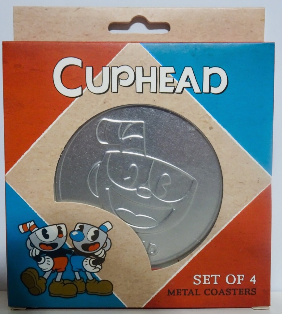 Cuphead Set of 4 Metal Drinks Coasters