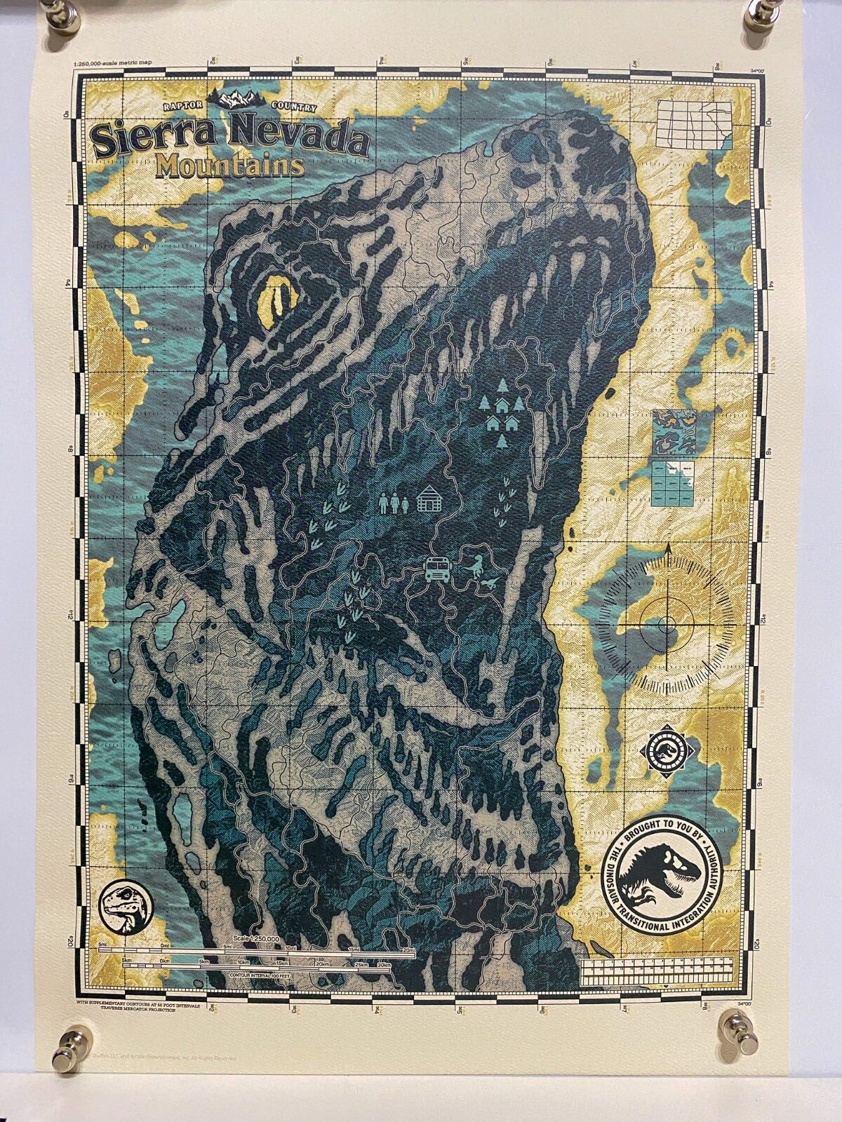 Jurassic World Raptor Country Limited Edition A3 Art Print