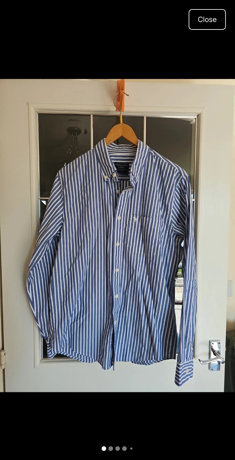 Abercombie & Fitch cotton striped shirt, size small