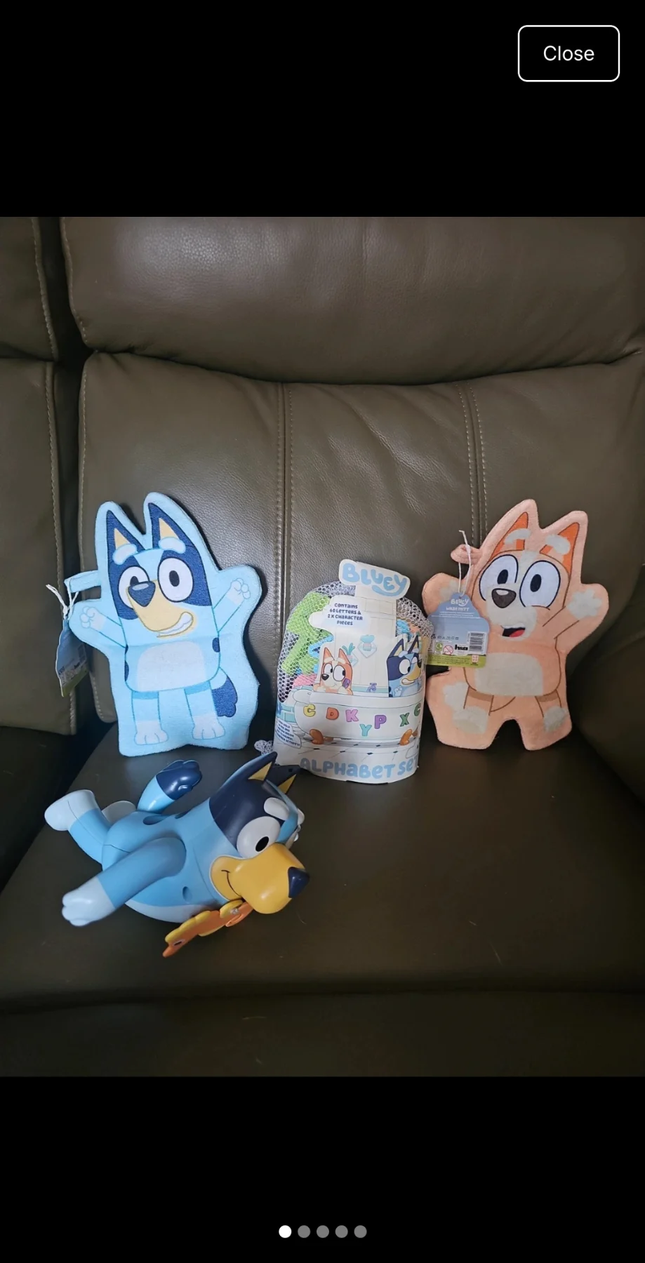Bluey bath toys bundle