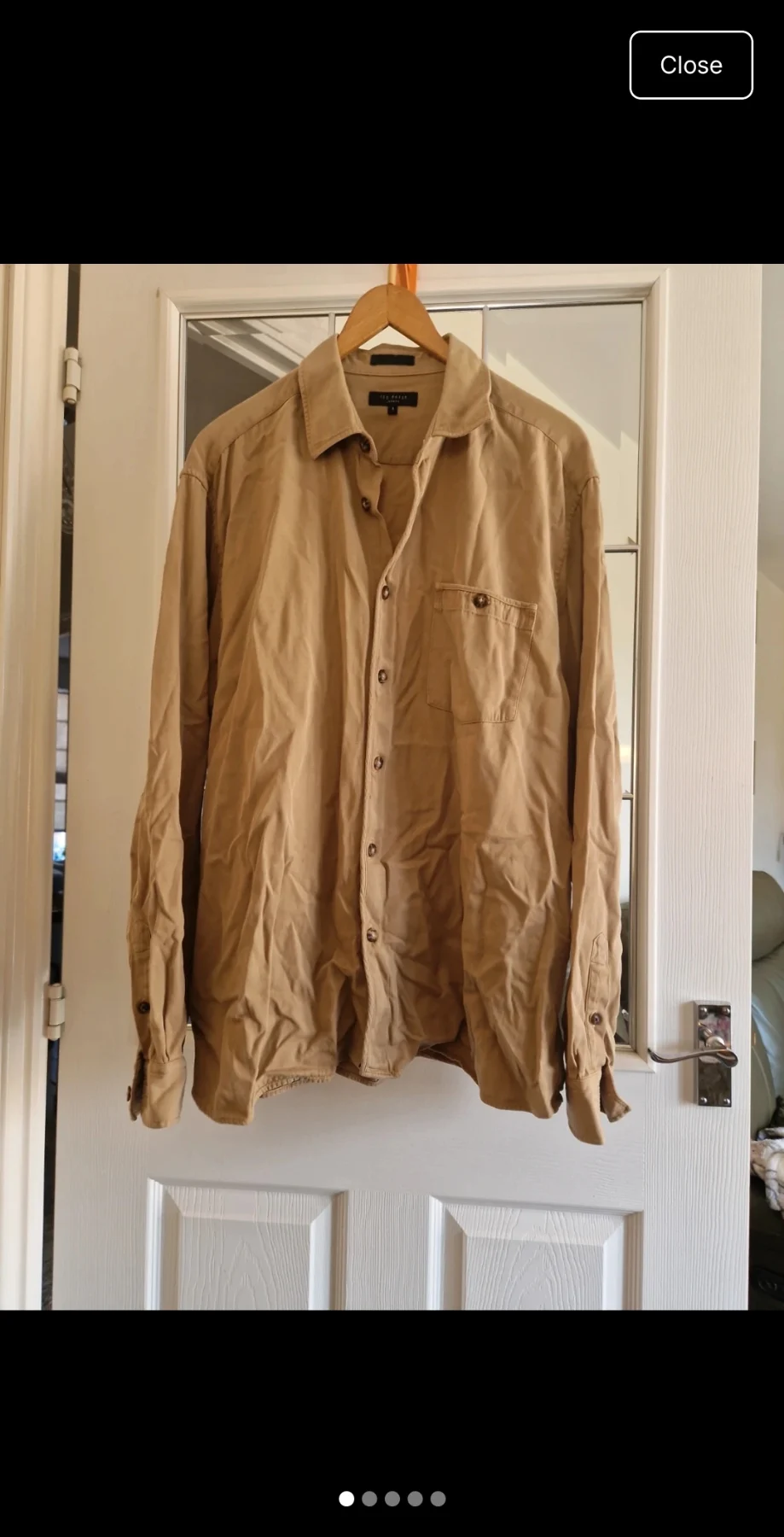 Ted Baker Cotton beige shirt, size 5 / Large