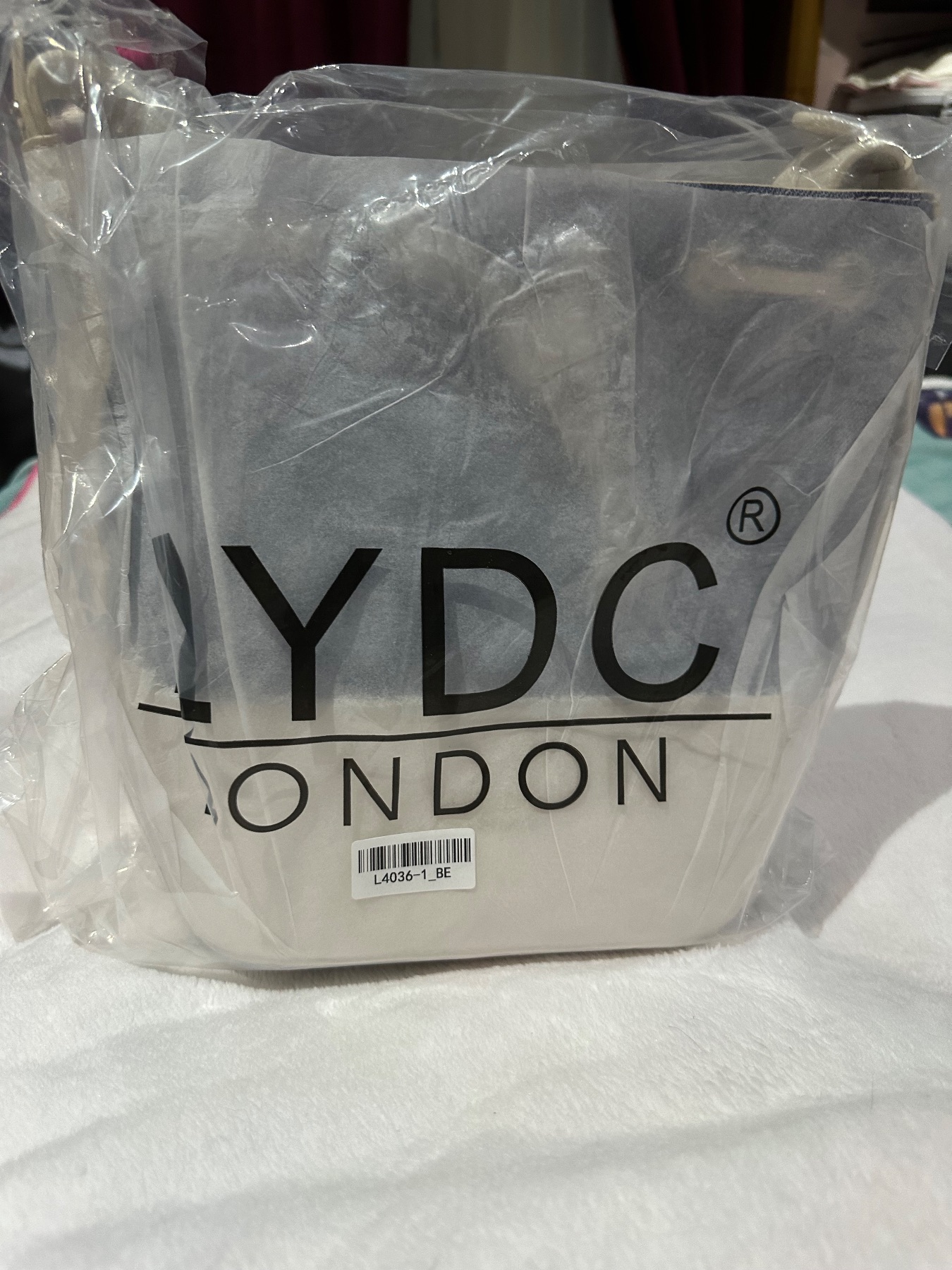LYDC London Blue Denim Bucket Bag