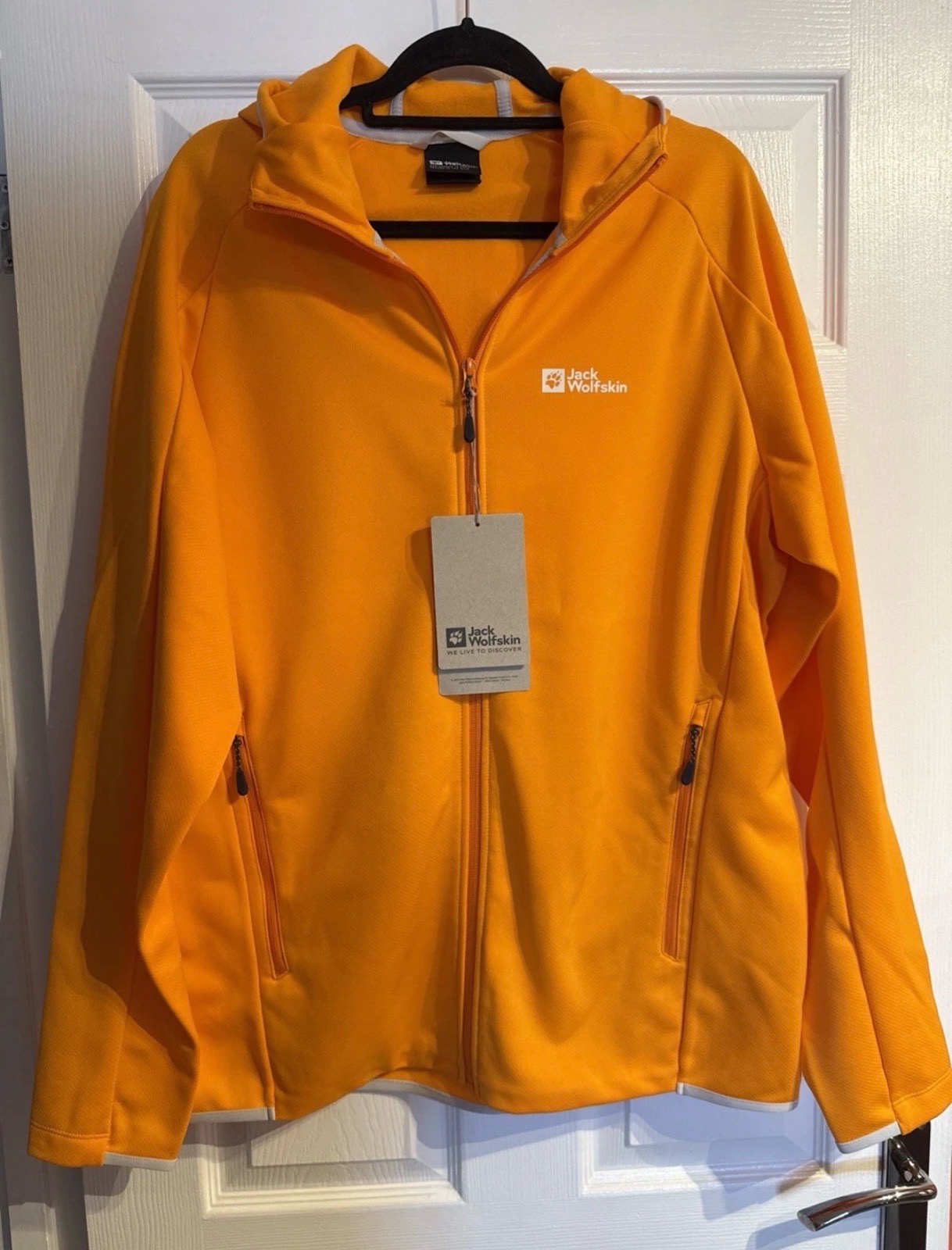 Jack Wolfskin Mountain Sky Hooded FZ M Dragon Fire men’s jacket Size 2XL