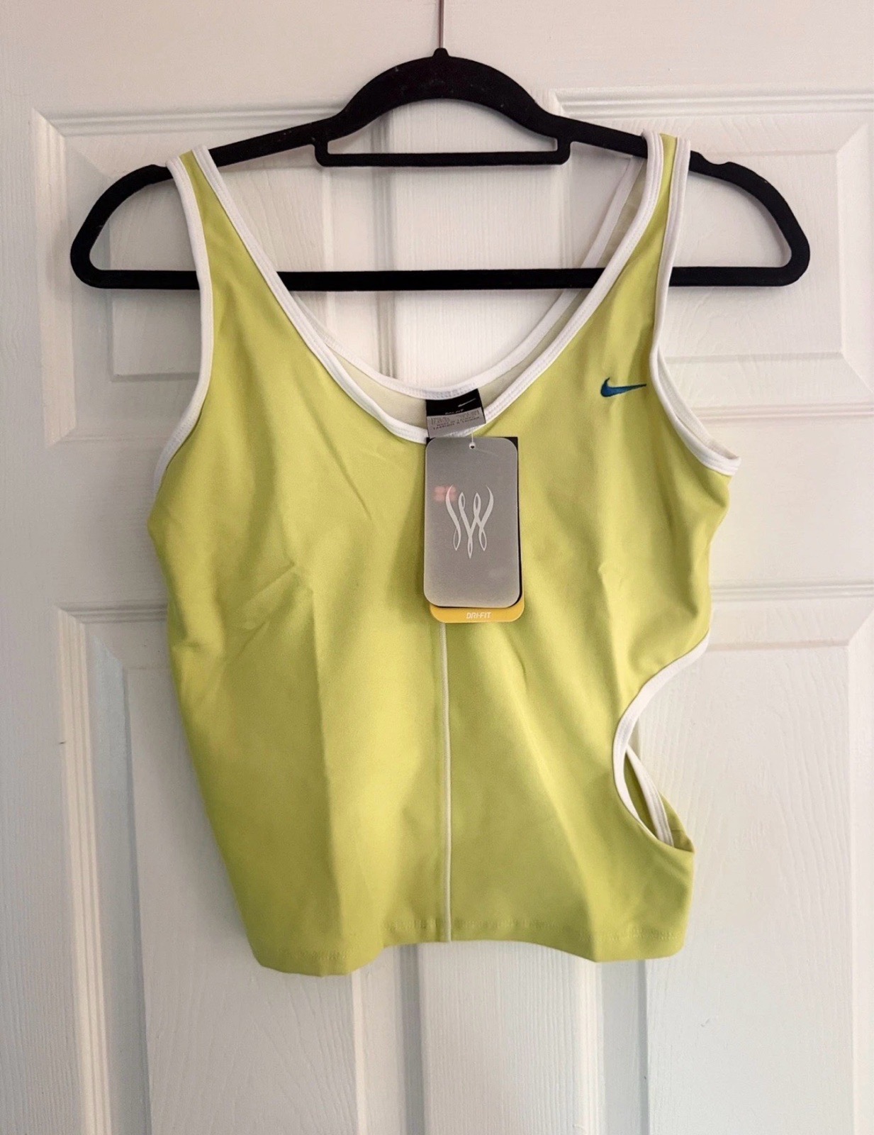 Nike Sphere Dry Lime Cut Out Tank Top Women's Size M