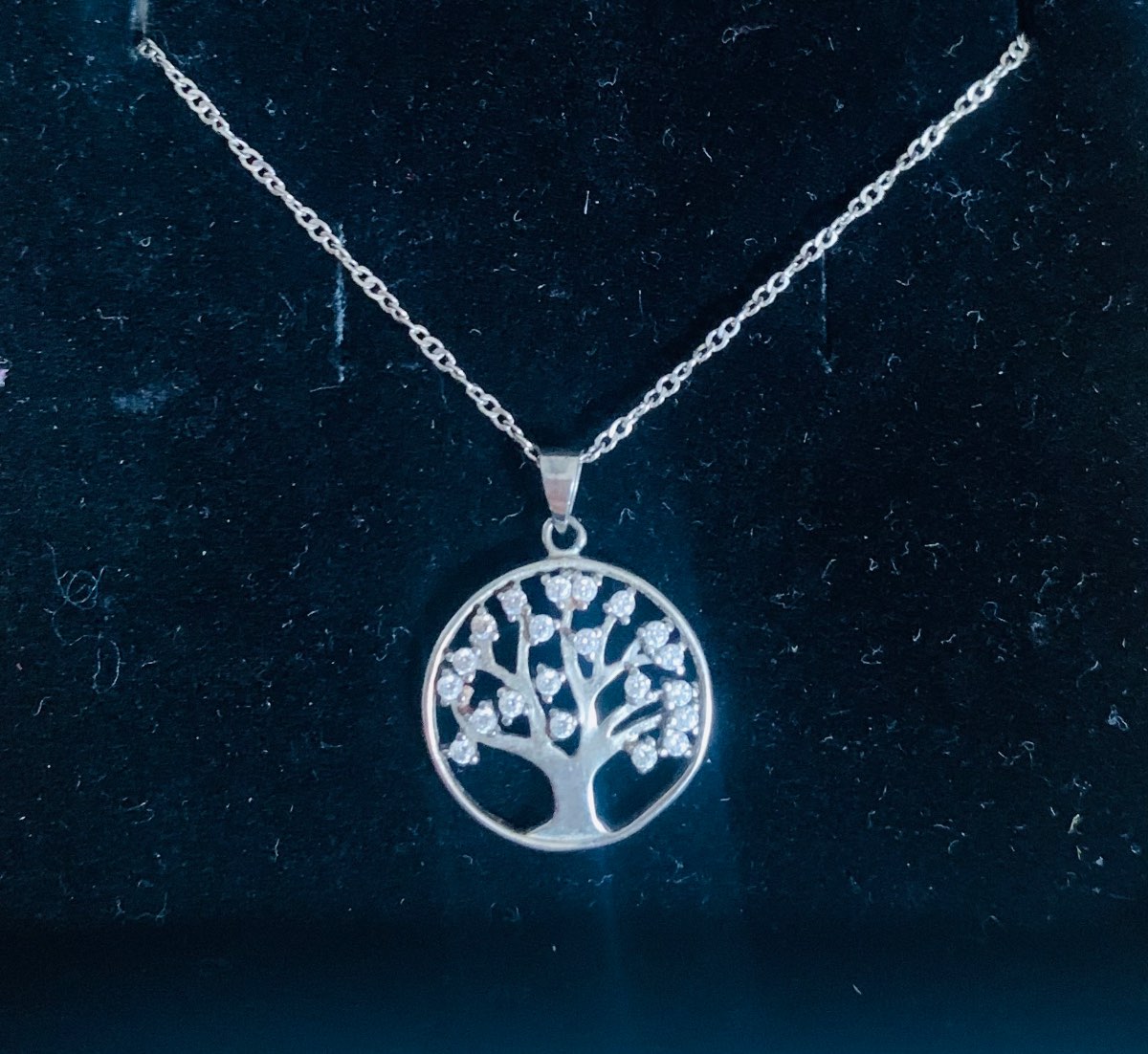 Solid silver marked 925 - Tree of Life Pendant on silver chain - ideal gift
