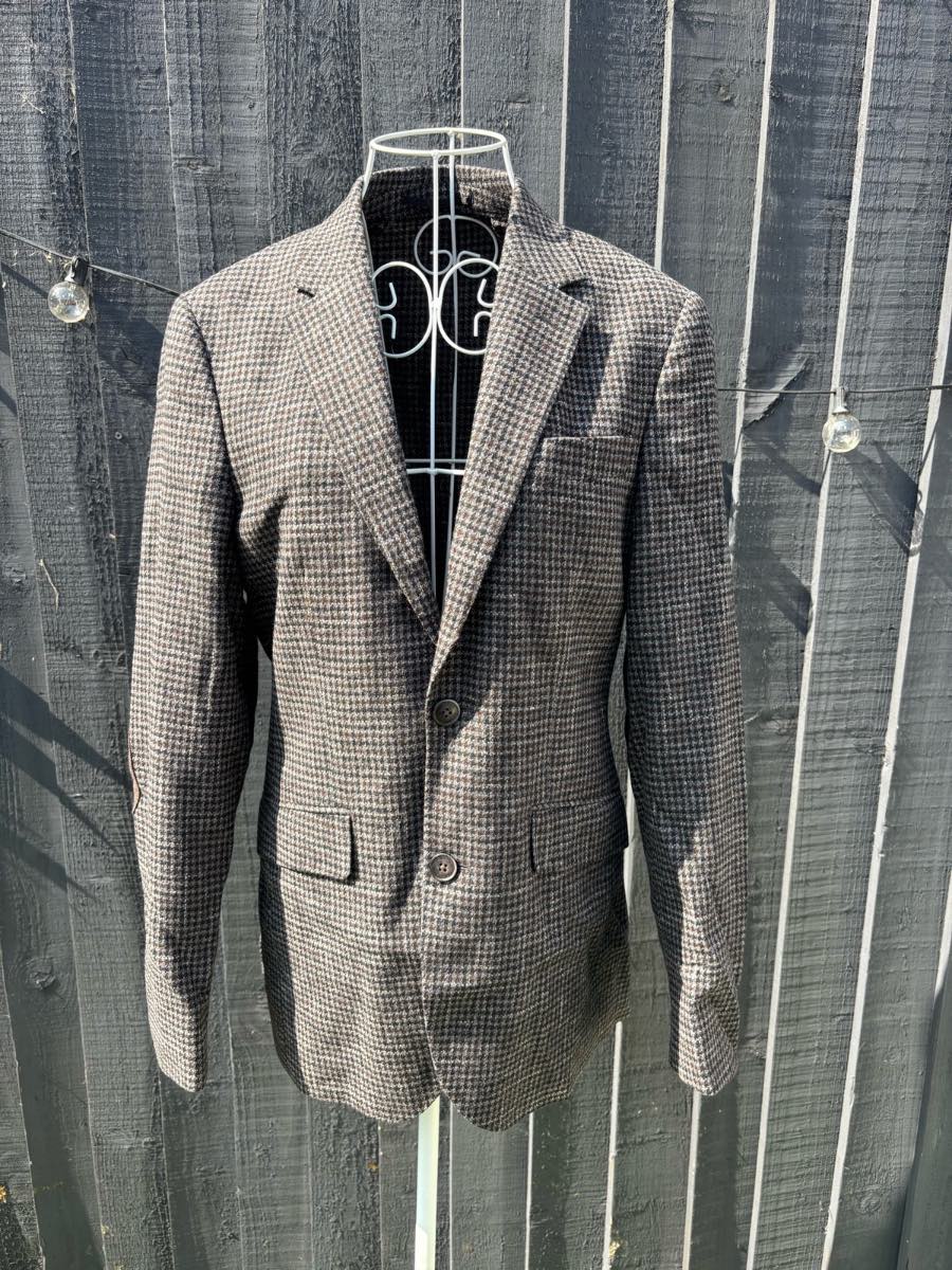 Mens Hackett of London Houndstooth Blazer Jacket Size Small