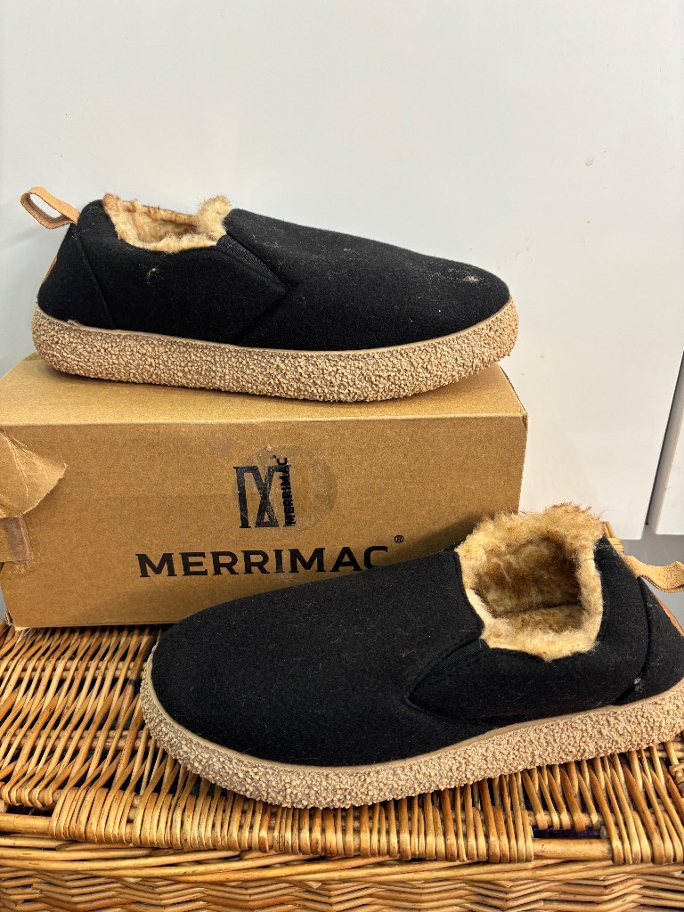 Merrimac Closed Back Non Slip Memory Foam Indoor Shoes Mens Size 7-8