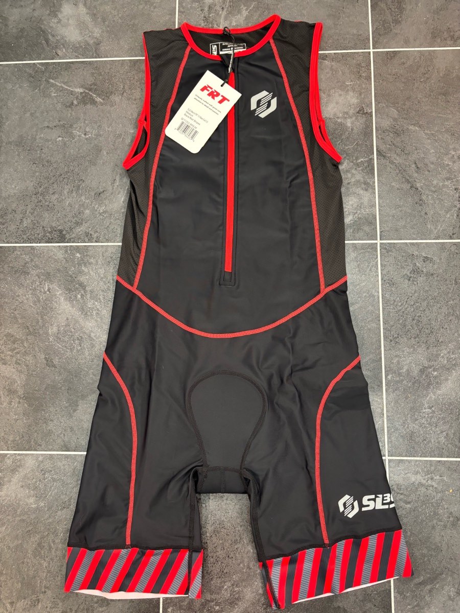 SLS3 Men's Triathlon Suit Short Sleeve, Breathable, Quick-Dry, Padded Size M