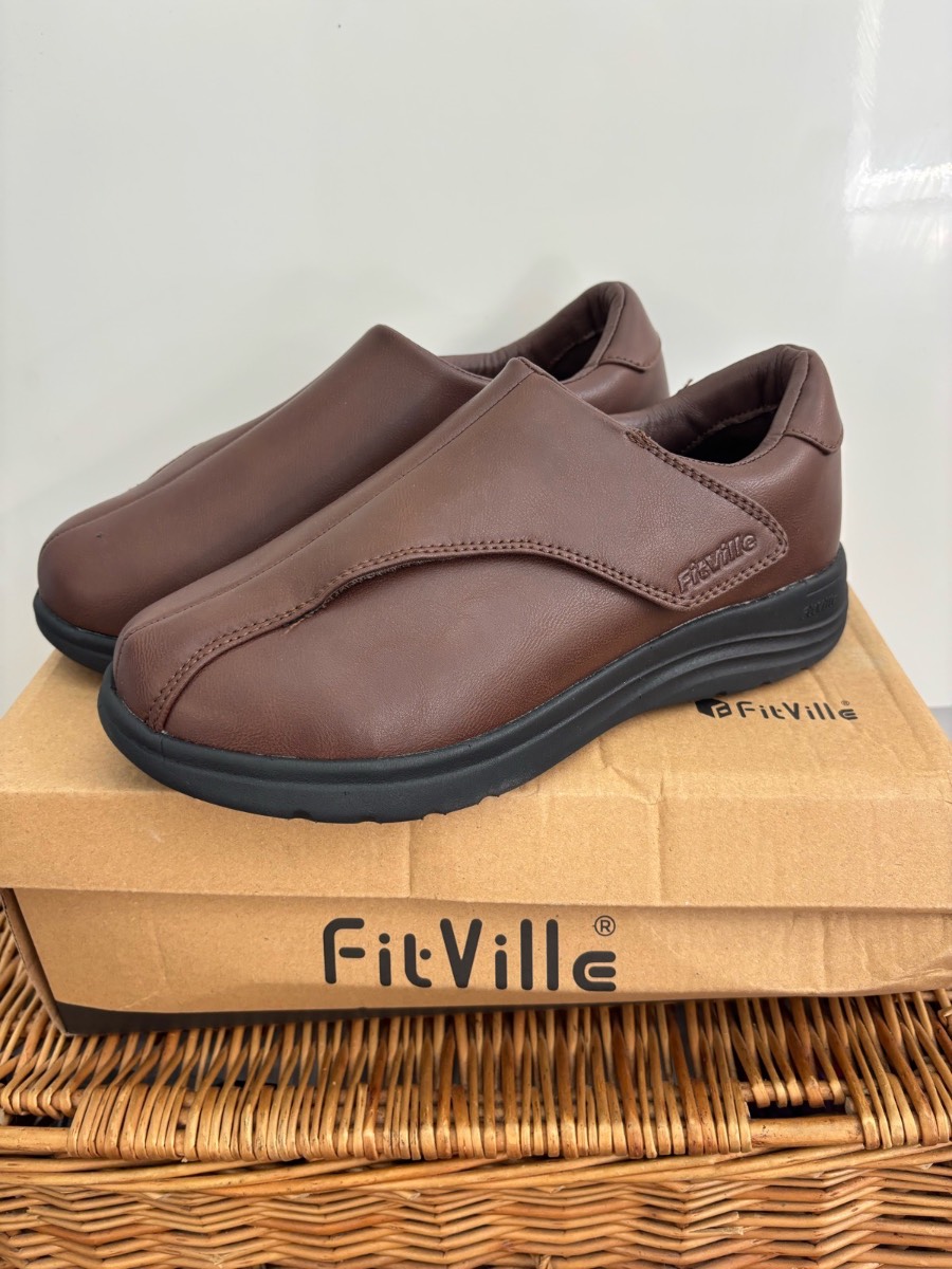 Fitville Women’s Wide Fit Orthopaedic Loafers Size 5.5