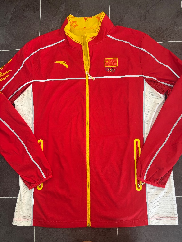 Rare Anta China 2016 Rio Olympics National Team Track Jacket Size 4 XL P2P 24”