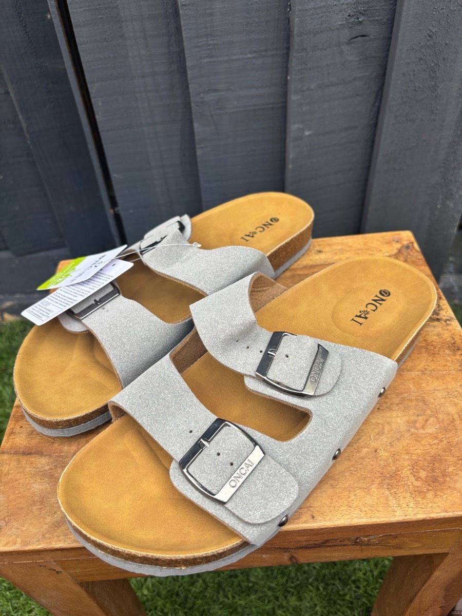 Oncai Womens Cork Footbed Sandals Mules Size 8 EU 41