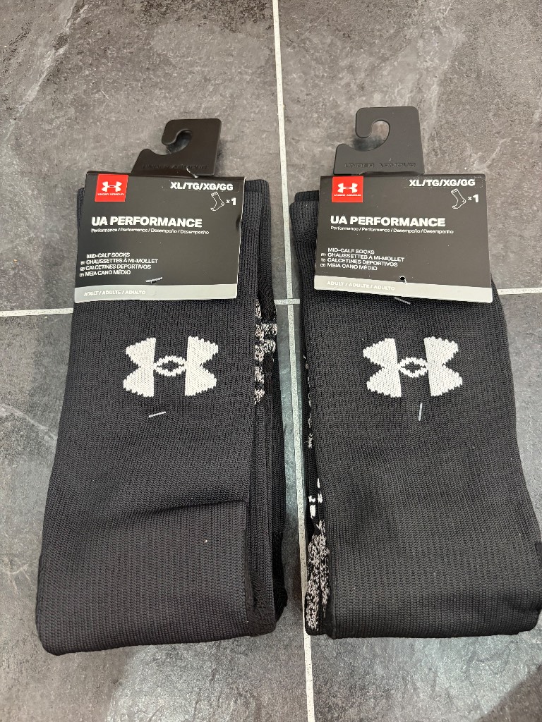 Mens Under Armour Sport Socks pack of 2 Size 12
