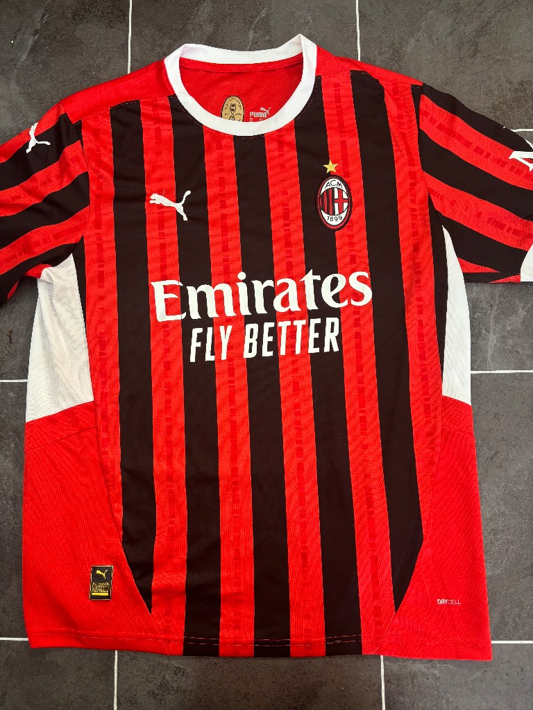 AC Milan 2024 Home Football Shirt Soccer Jersey PUMA Mens Size XL