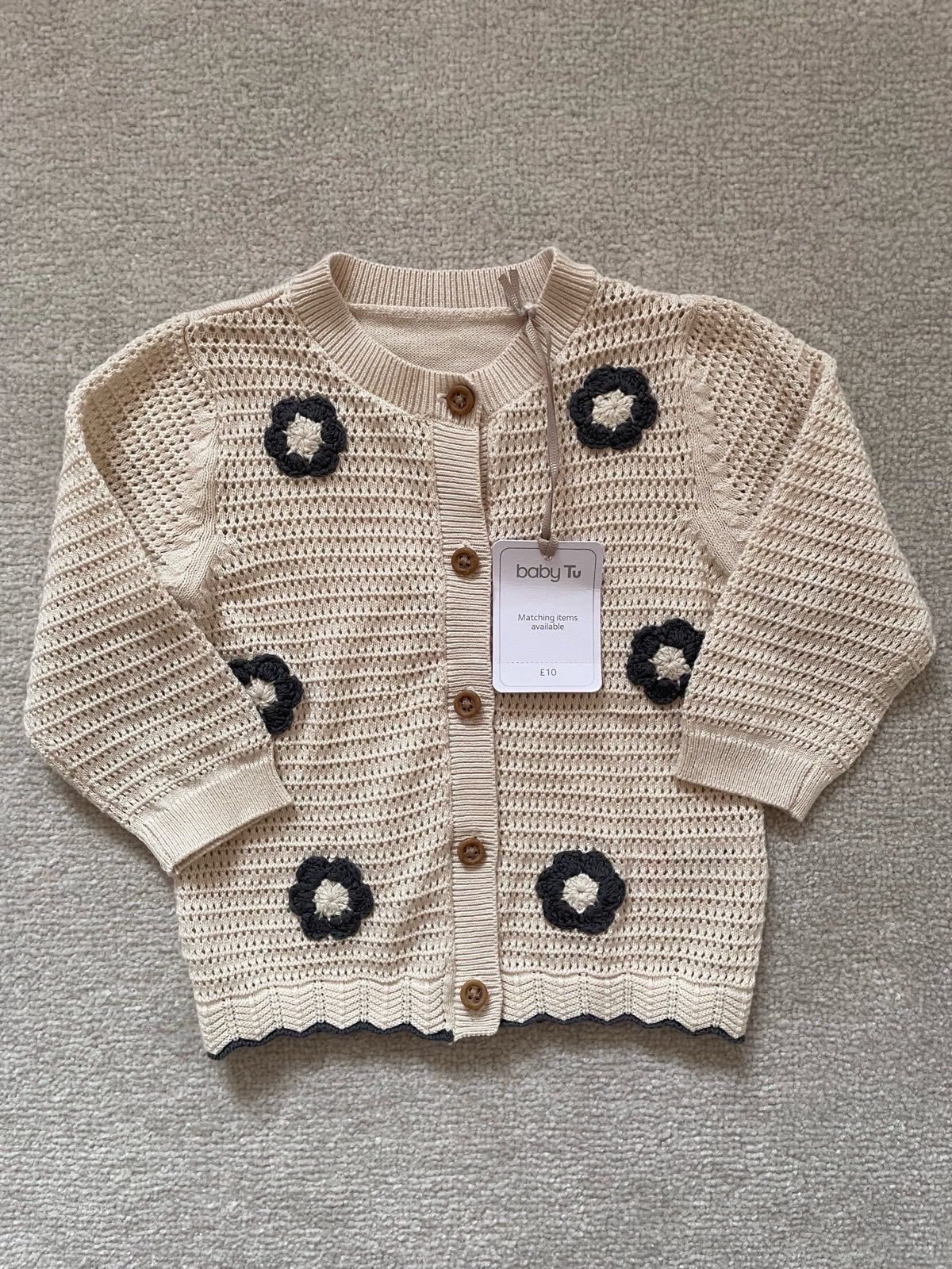Tu baby girls cardigan size 3-6 months BNWT