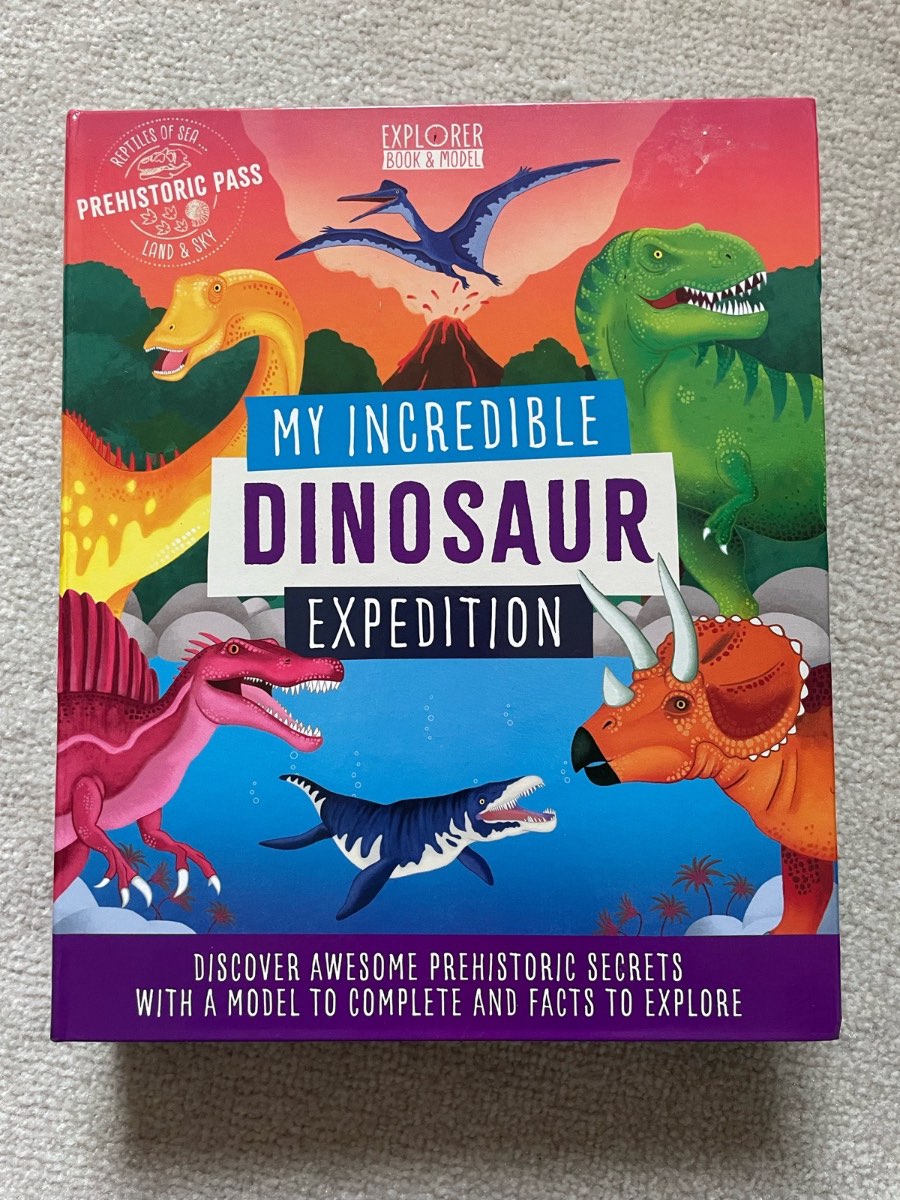 My Incredible Dinosaur Expedition book and activity pack BNWT