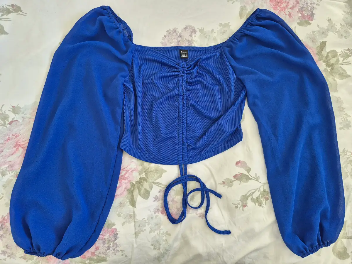 Boture Royal Blue Off The Shoulder Top Size 14