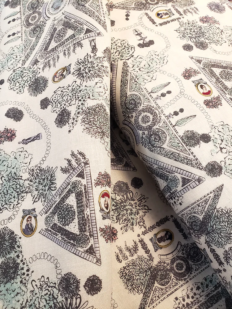 Jane Austen fat quarter 100% cotton - Mansfield Park gardens
