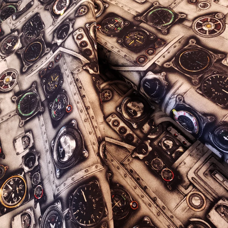 Fat quarter 100% cotton vintage flight controls, aeroplane fabric