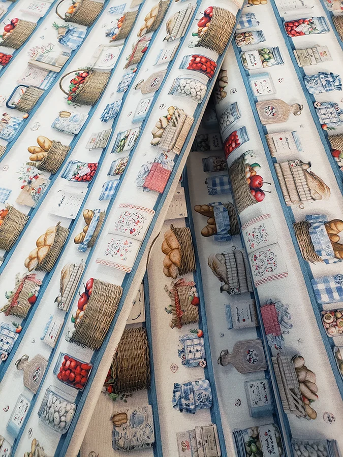 Junk Journal fat quarter - Kitchen shelves