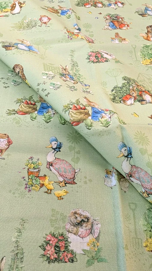 Peter Rabbit & friends fat quarter, Beatrix Potter fabric