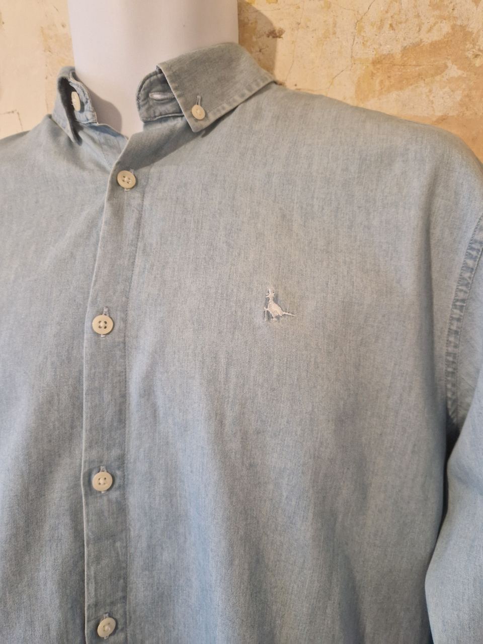 Men's Jack Wills Shirt Size Small Blue Relaxed Fit