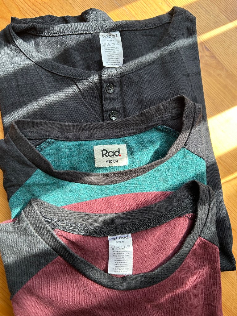 Set of 3 cotton summer full sleeves T shirts (size M)
