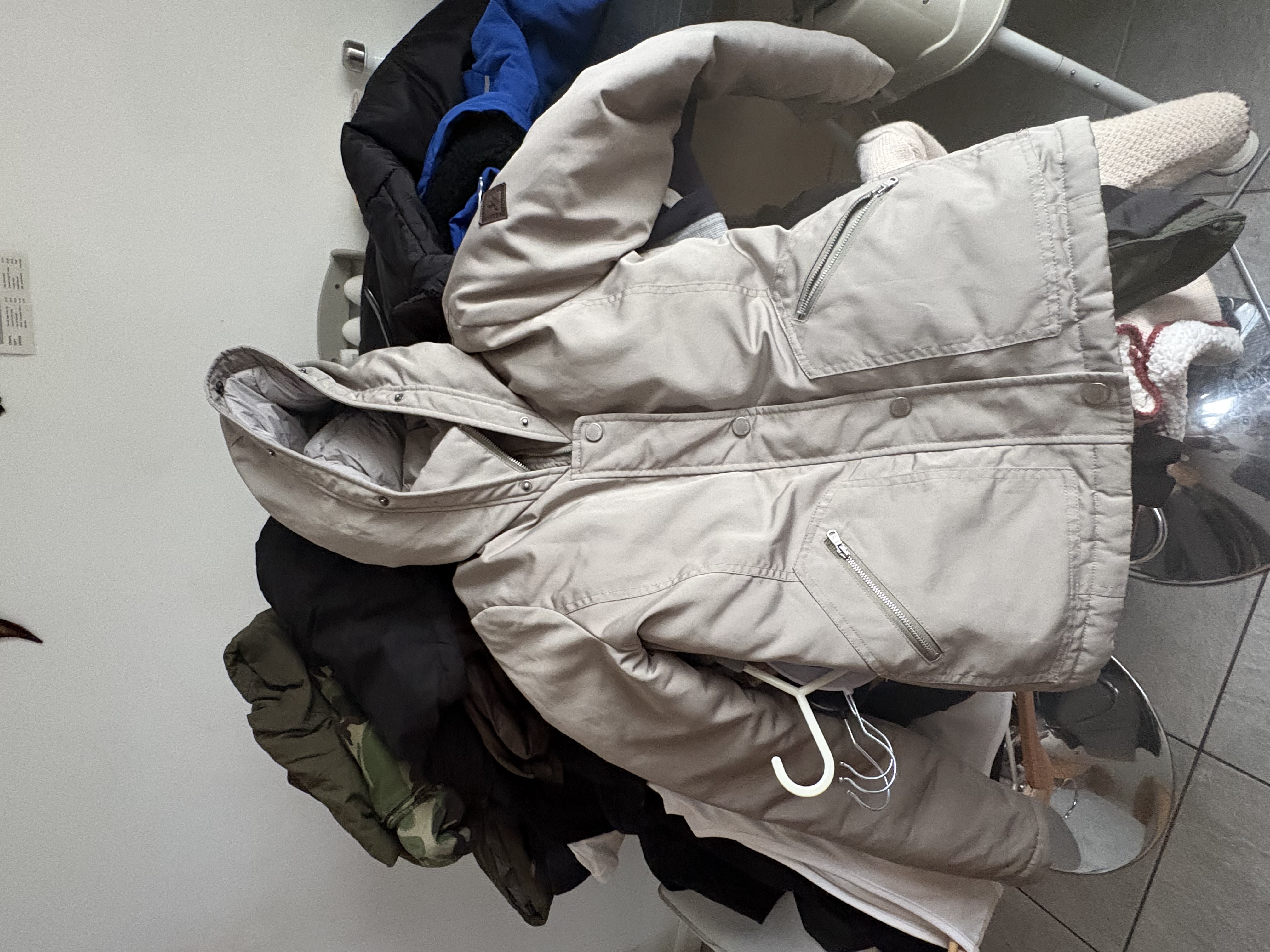 Ladies Hollister Khaki Puffa Jacket size S