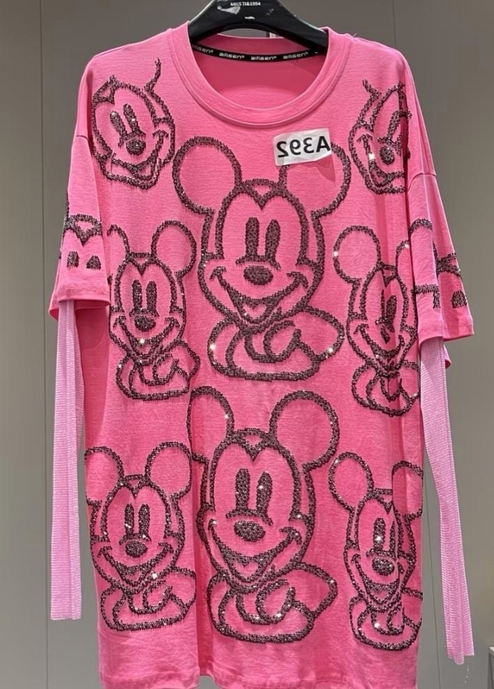 Mickey Mouse inspired rhinestone top
