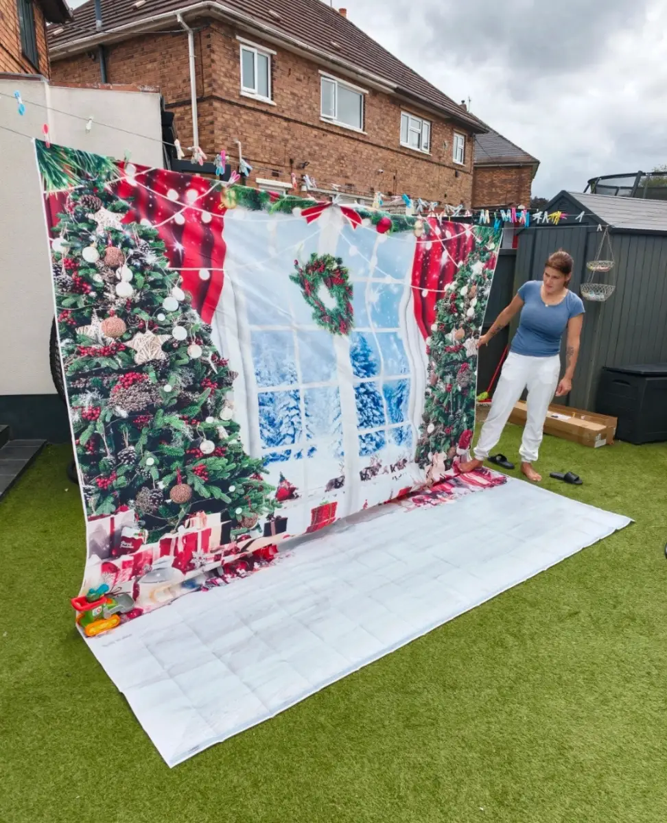 10x10ft Xmas Scene Backdrop