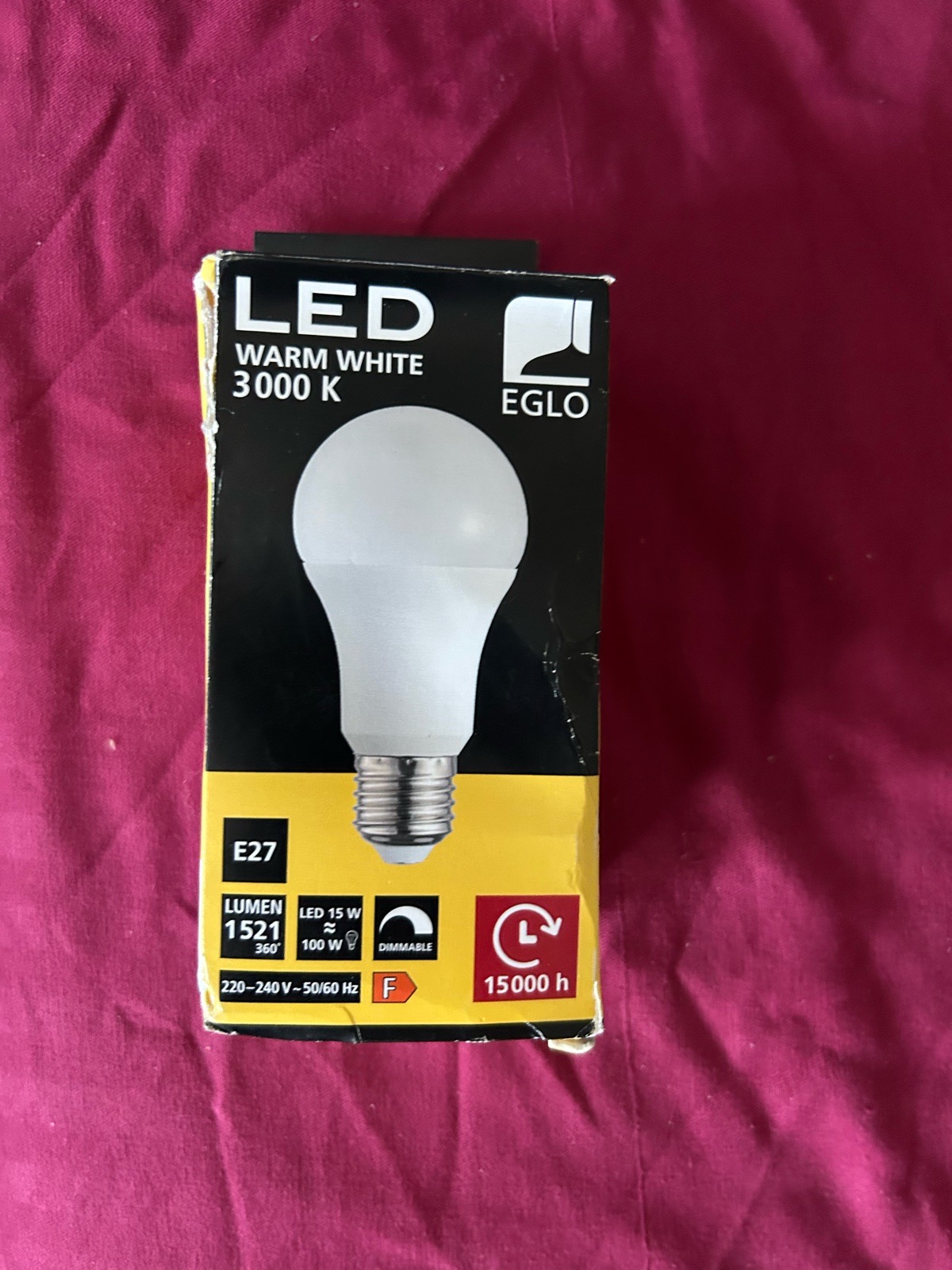 Eglo E27 LED Bulb 15W Warm White - Brand New