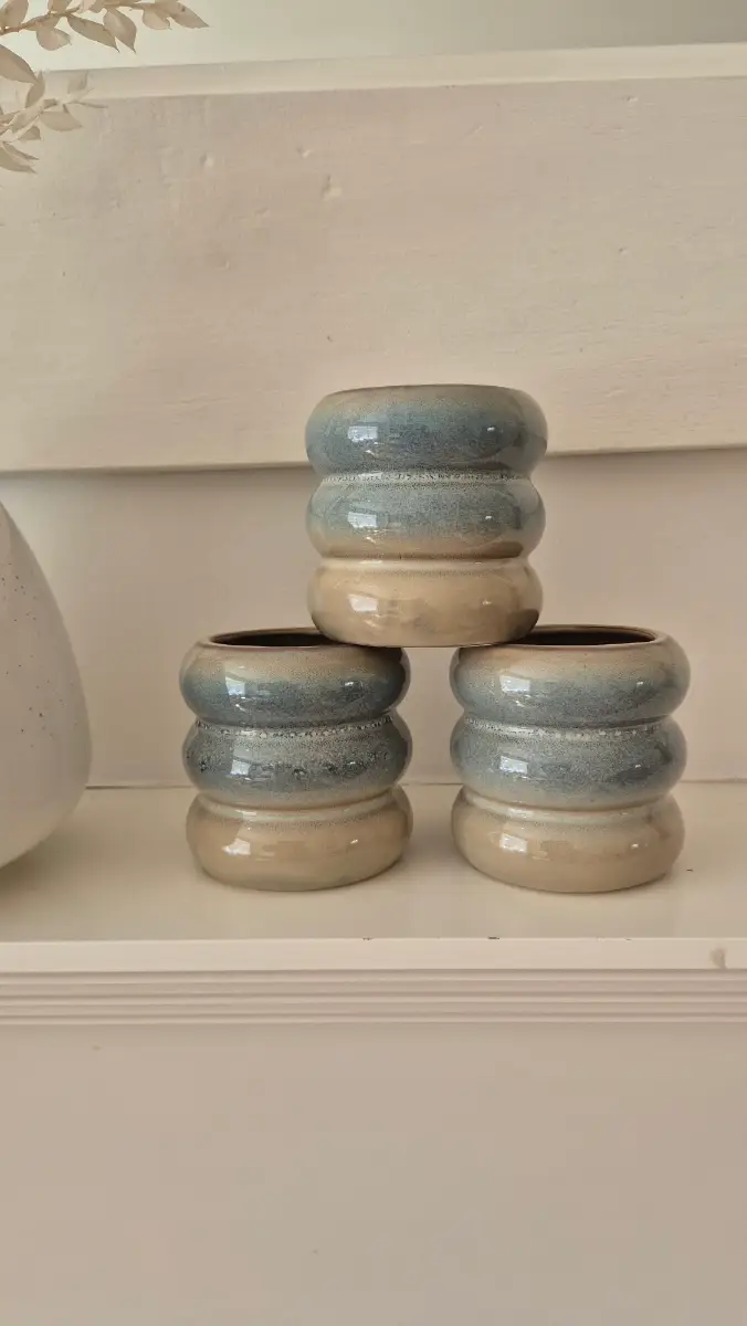 Scandinavian Stvle Bubble Ceramic small planters by Scandi Home