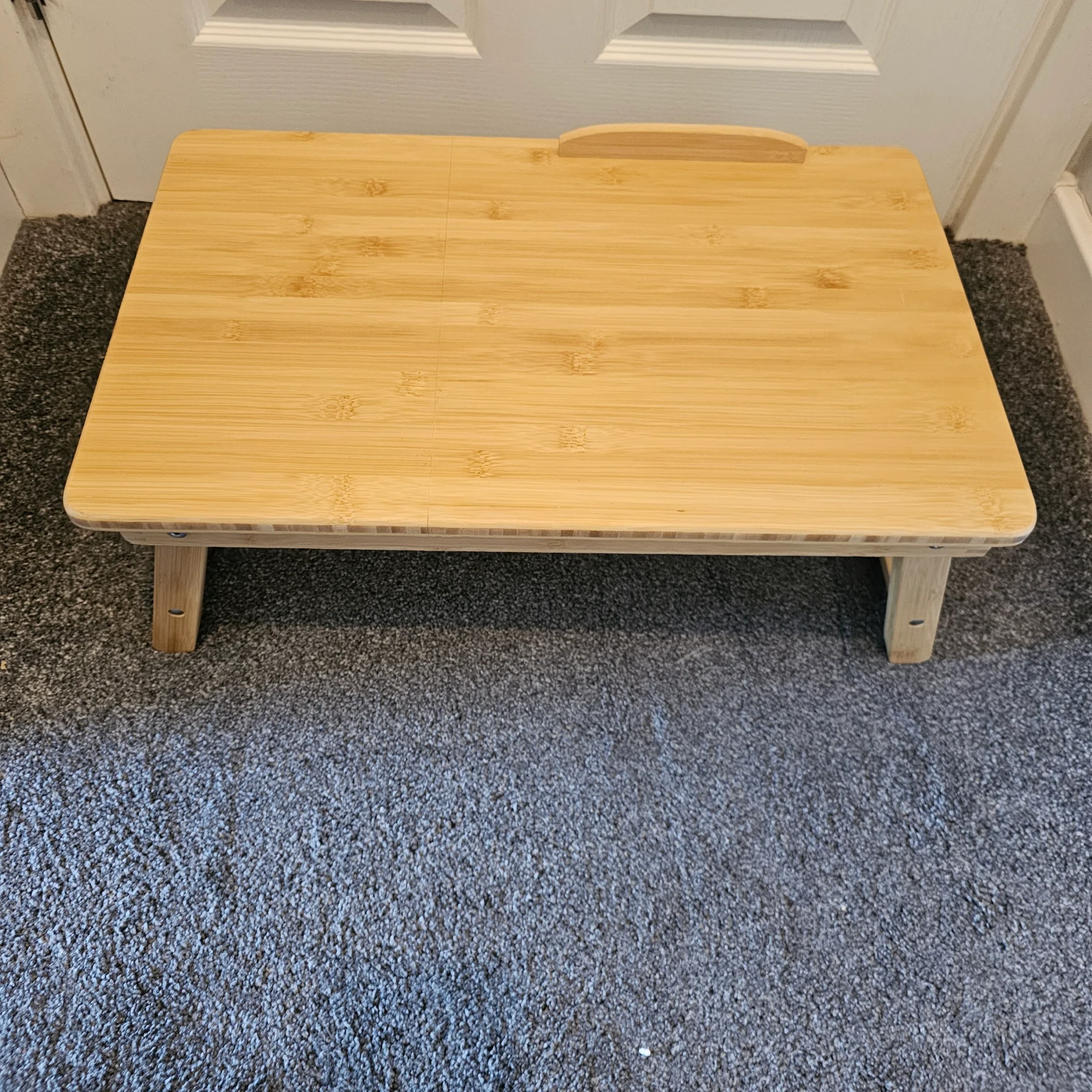 SONGMICS Bamboo Laptop Desk / Bed Tray – Tilting Top, Folding Legs – LLD01N