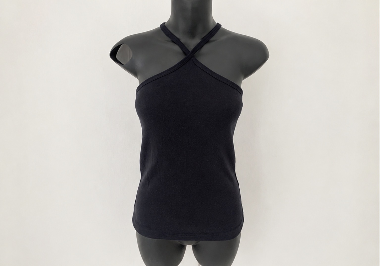 M&S Black Halter Neck Top- Size 12