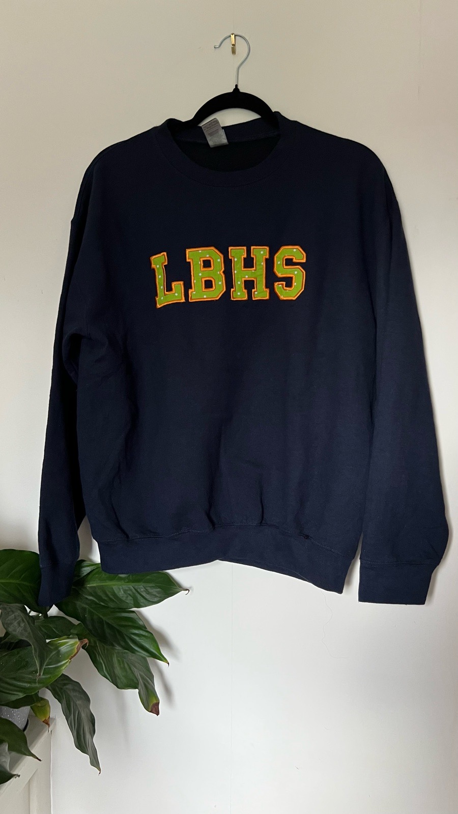 Embroidered College Sweatshirt