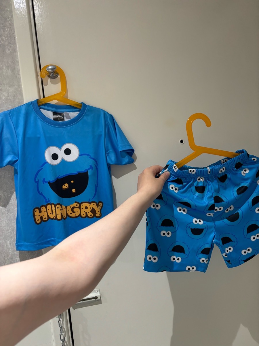 2 piece set Kids Cookie Monster / Sesame Street