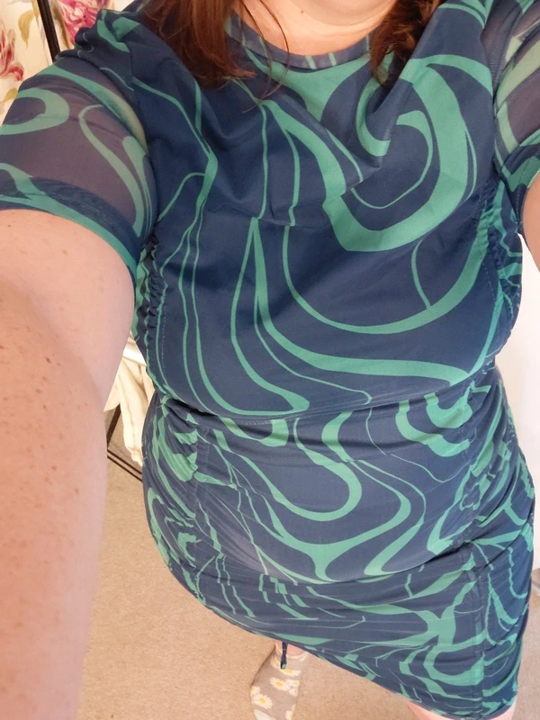 Trendyol High Neck, Under the Knee Dress Size 16