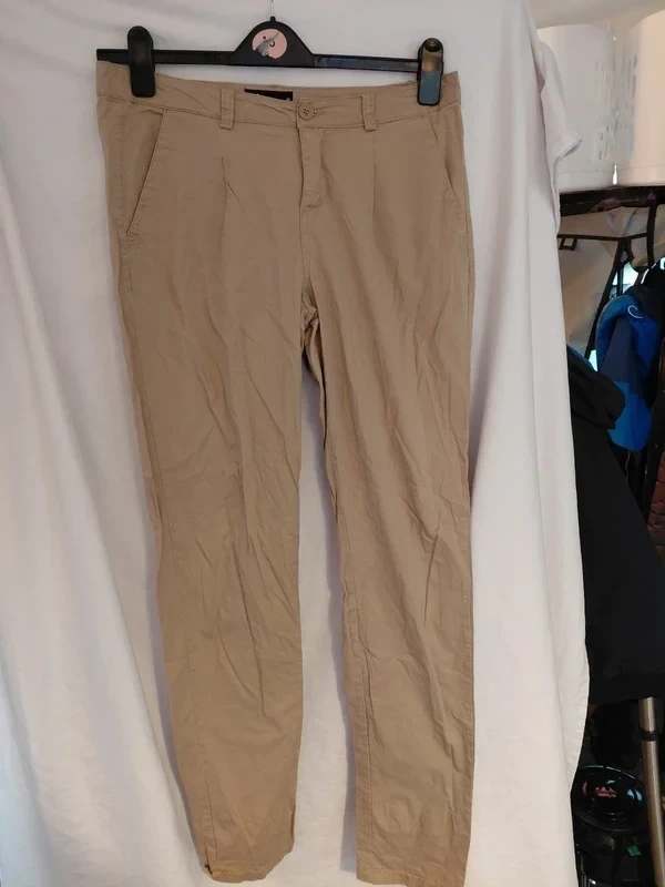 Cubus Beige Straight Leg Chinos W34 x L34