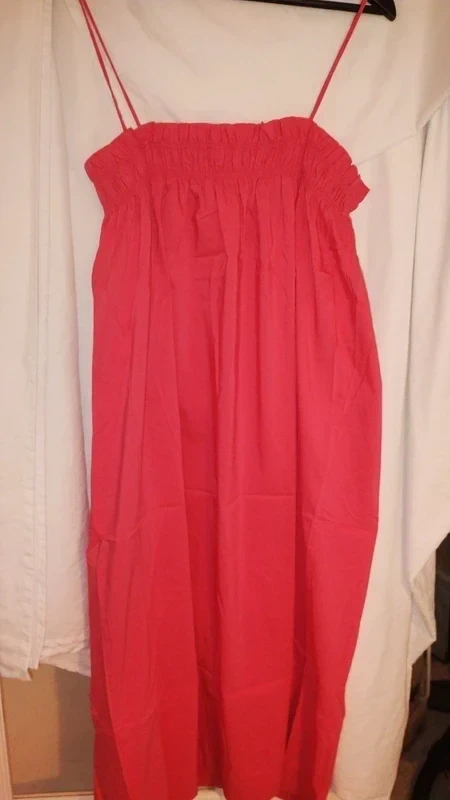 Ellos Beach/Pool Fuchsia Midi Dress Size 12-14