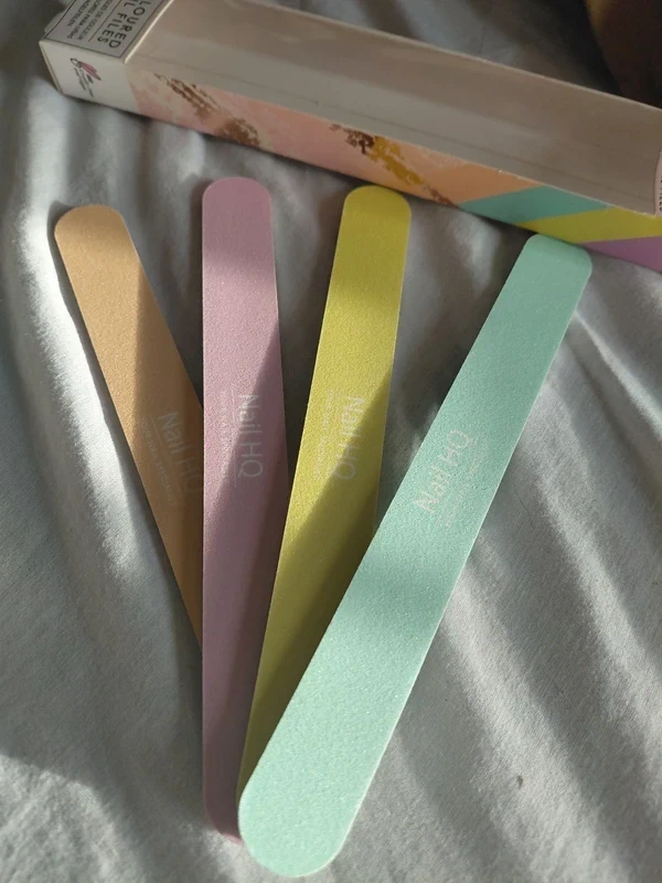 Brand New Nail HQ Professional Coloured Nail Files (Pack of 4)
