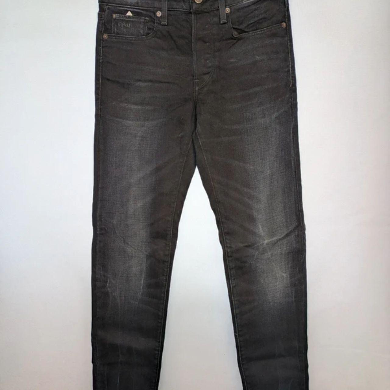 Mens G-Star Raw 3301 Slim Fit Jeans Black 27W x 34L